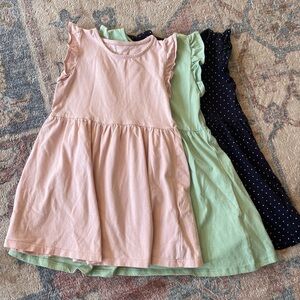 3 H&M organic cotton dresses